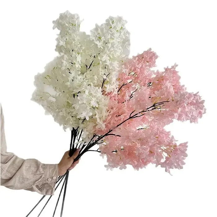 Ensemble de 5 fleurs lilas artificielles cryptées