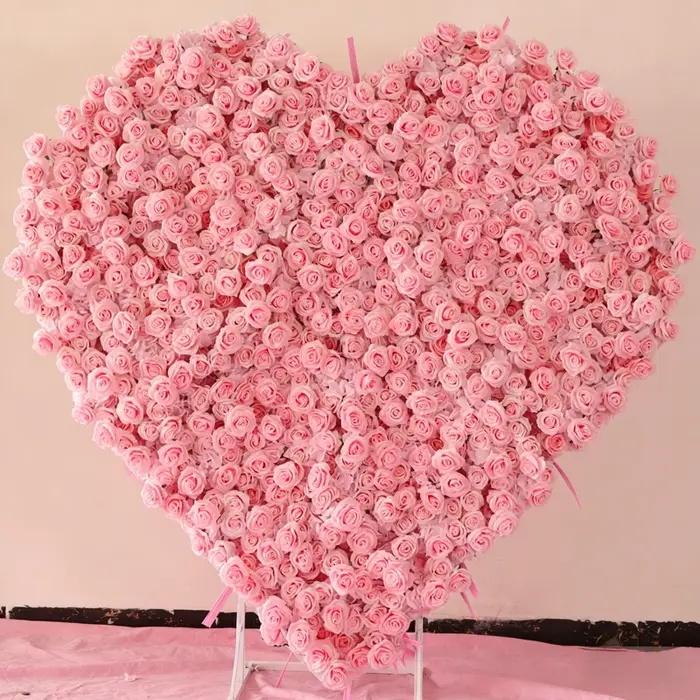 Support floral mural de 2M en tissu