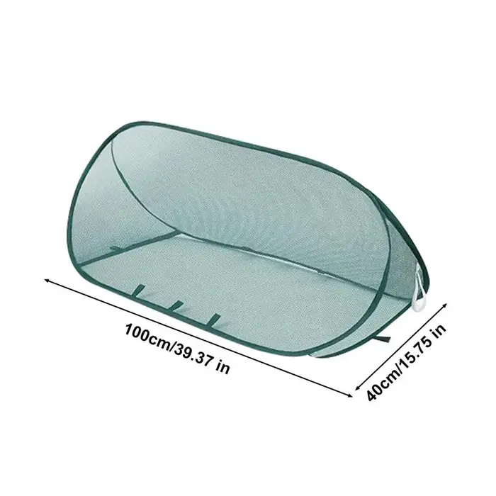 Filet de protection pop-up pour plantes de jardin avec piquets de fixation au sol