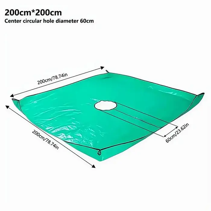 Bâche de protection paysagère imperméable avec trous de 7