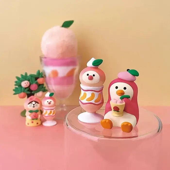 Ornements de jardin de fruits pêche créative maison bricolage Figurines jouets à la mode objets de collection artisanat