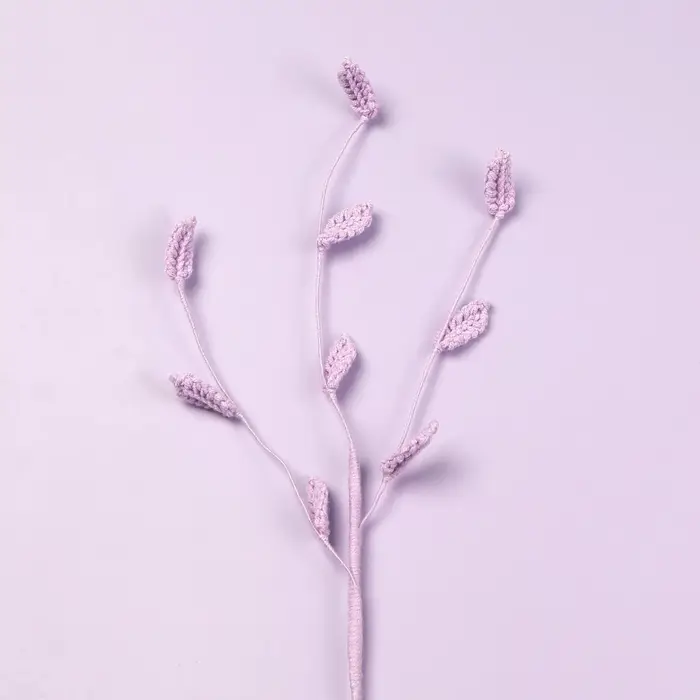 Hope herbe Crochet plante tricoté fleurs Bouquet décor tissé à la main