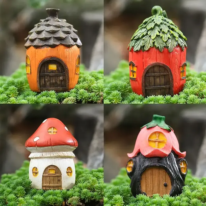 Décoration de jardin créative en résine
