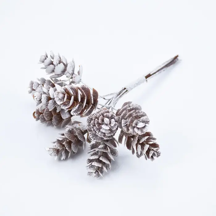 10 pièces/paquet de plantes artificielles, faux cône de pin, couronnes de fleurs décoratives, décora