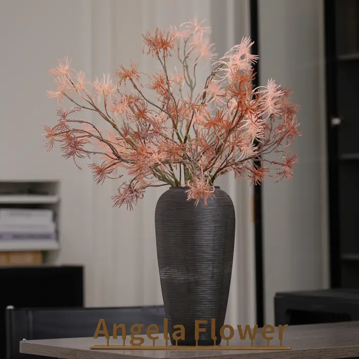 A2024 rose Orange pissenlit herbe plante artificielle branche mariage fleur Arrangement accessoires matériel maison chambre Table décor