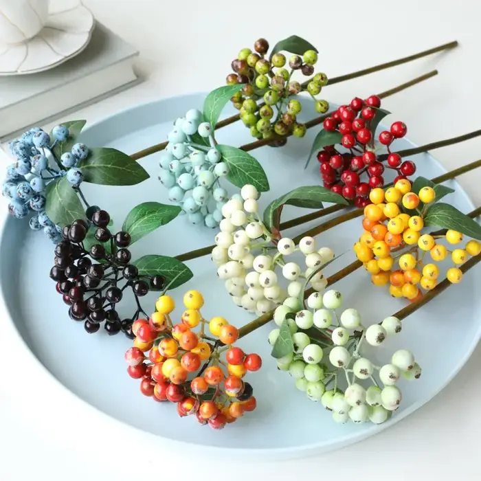 Bouquet de branche de myrtille artificielle