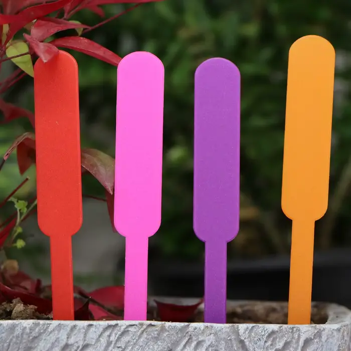 Nouvelles étiquettes de plantes de jardin étiquettes en plastique imperméables marqueurs de pépinièr