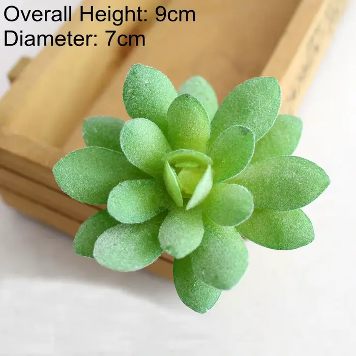 Plantes succulentes artificielles floquées vertes bonsaï, fausses plantes de bureau, décoration de mariage pour la saint-valentin