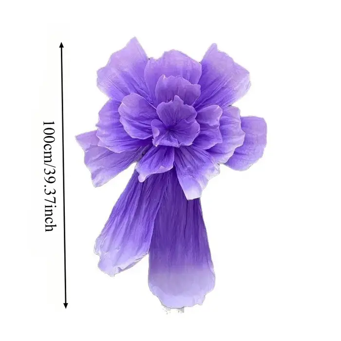 Fleur géante en papier irisée artificielle pour décorations de plafond de mariage