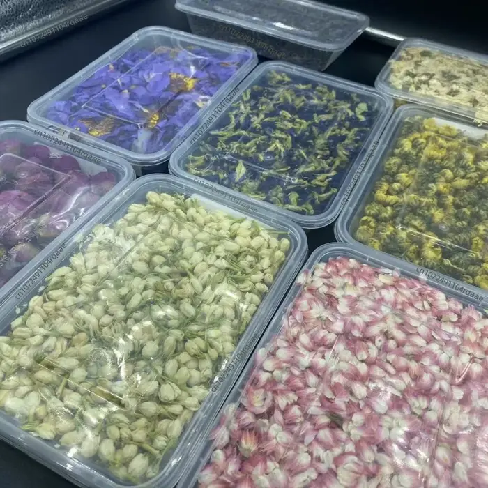 Fleurs séchées de jasmin et de rose naturelles de haute qualité pour la décoration de fêtes