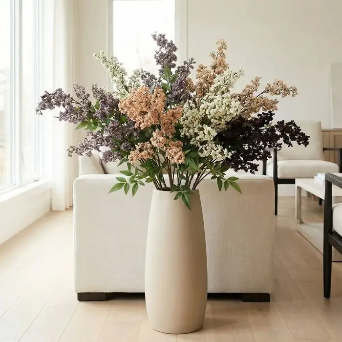 Branche de baies de Nandina artificielle en plastique