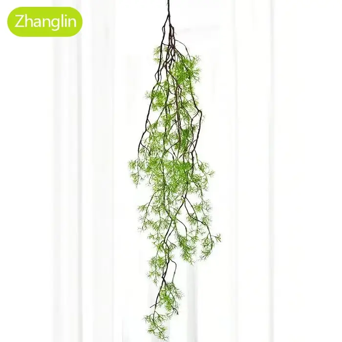 140 cm plante artificielle os noir mangue vigne 1 pièce 5 branches maison tenture murale lierre vert