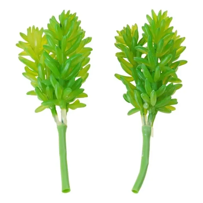 G6KF 16PCS Assorti des plantes succulentes artificielles.