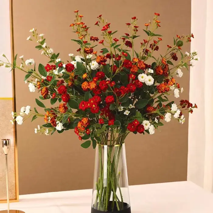 Fleurs Artificielles Faite à la Main Marguerites pour Maison