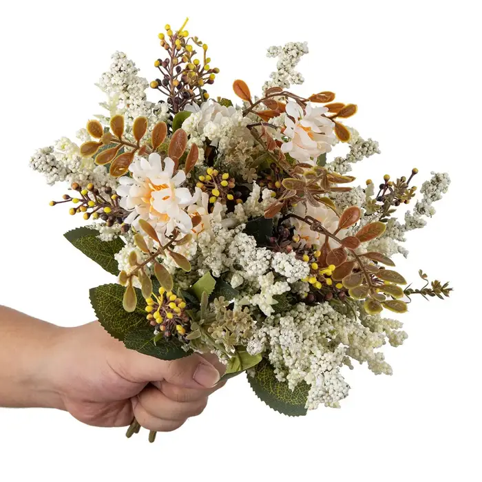 Plante de fleur artificielle chrysanthème bulle herbe bricolage festival de saint valentin maison extérieure jardin décoration murale mariage bouquet de mariée