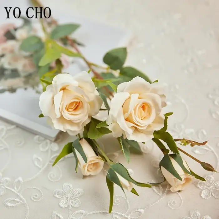 Fleurs artificielles en soie YO CHO