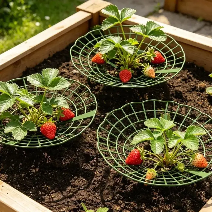 Support de plantes en maille anti-pourriture pour fraises