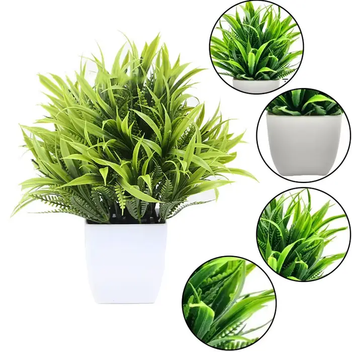 Bonsaï artificiel vert fausse plante Eucalyptus