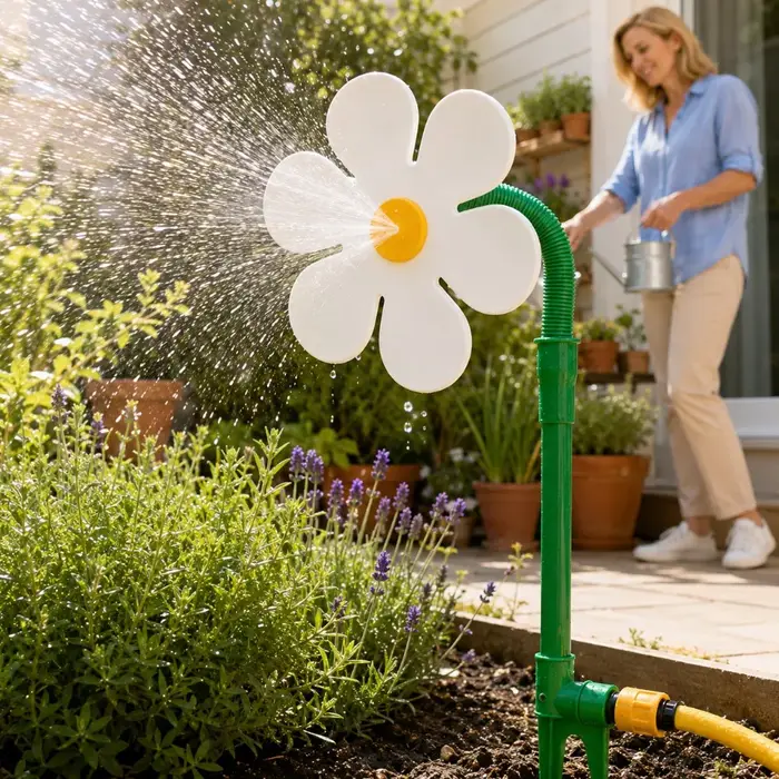 Arroseur de jardin en forme de tournesol dansant