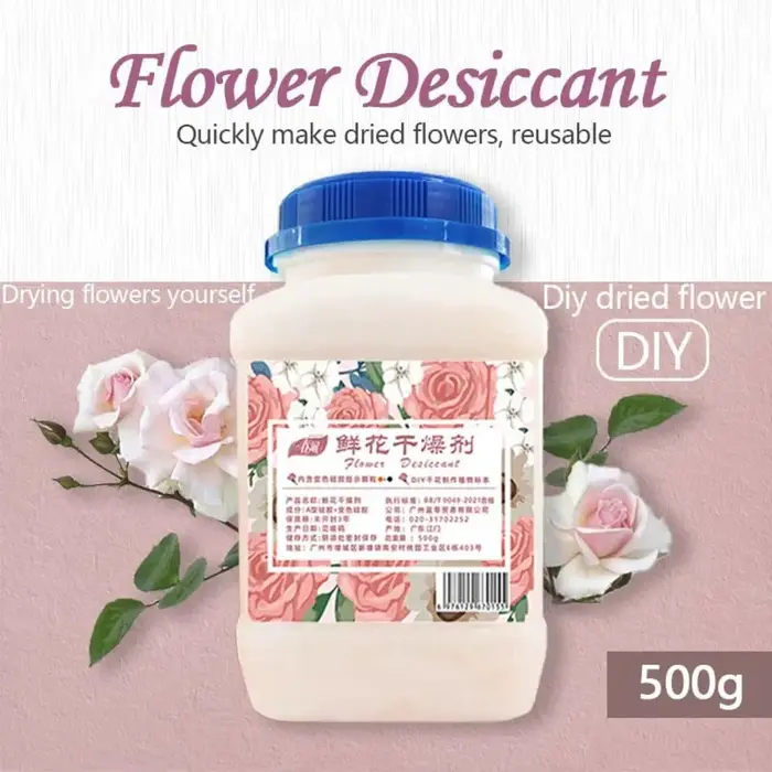 Agent de séchage pour fleurs, gel de silice, séchage rapide, conservation de la couleur, réutilisabl