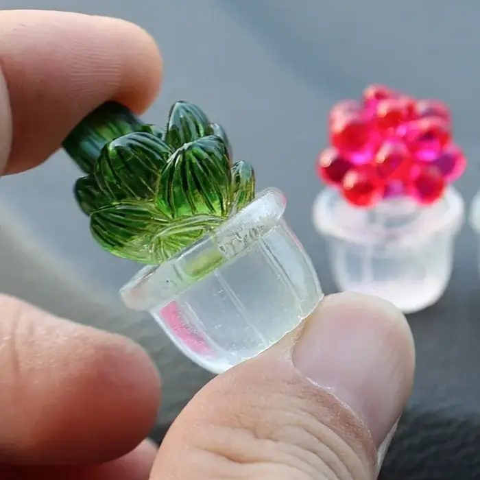 Simulation de plante de voiture en pot
