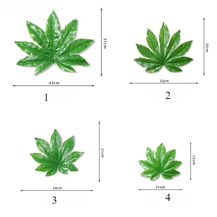 Plantes vertes artificielles en plastique