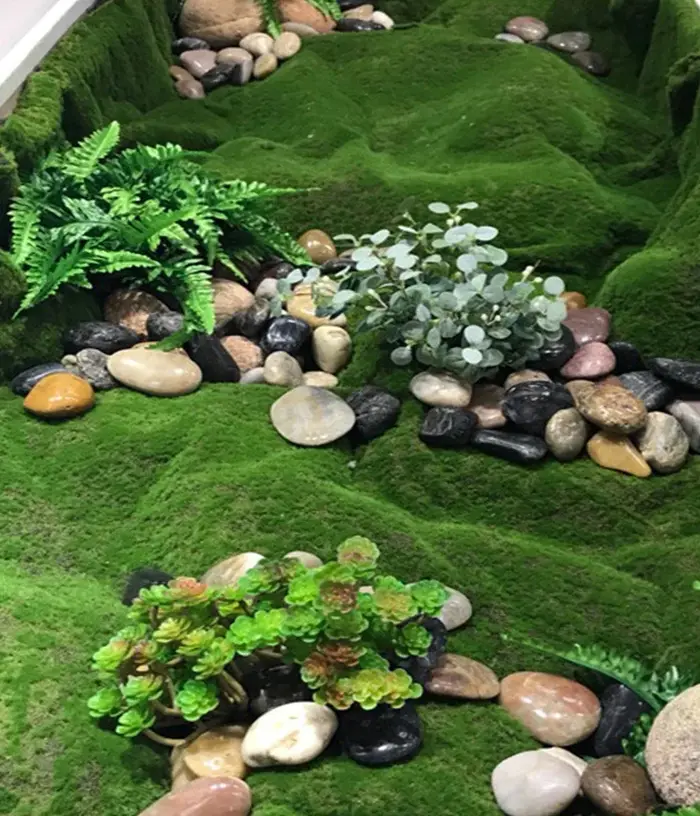 Mousse Artificielle, Fausses Plantes Vertes
