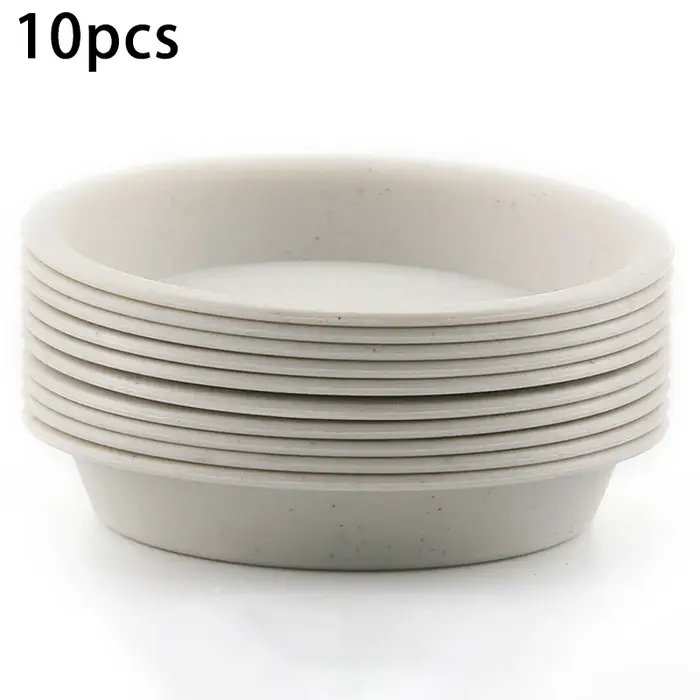 Lot de 10 soucoupes rondes en PP pour plantes succulentes, pour une utilisation en intérieur et en e