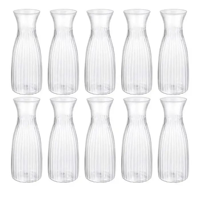 Vase à fleurs hydroponique en plastique Transparent