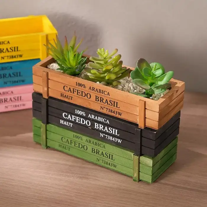 Pot de plantes de jardin rétro