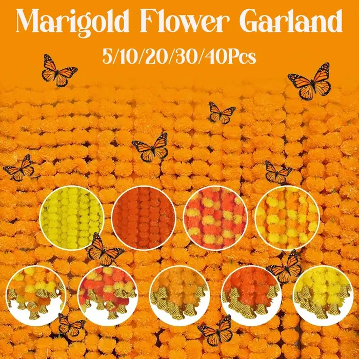 Guirlande de fleurs de souci pour décoration